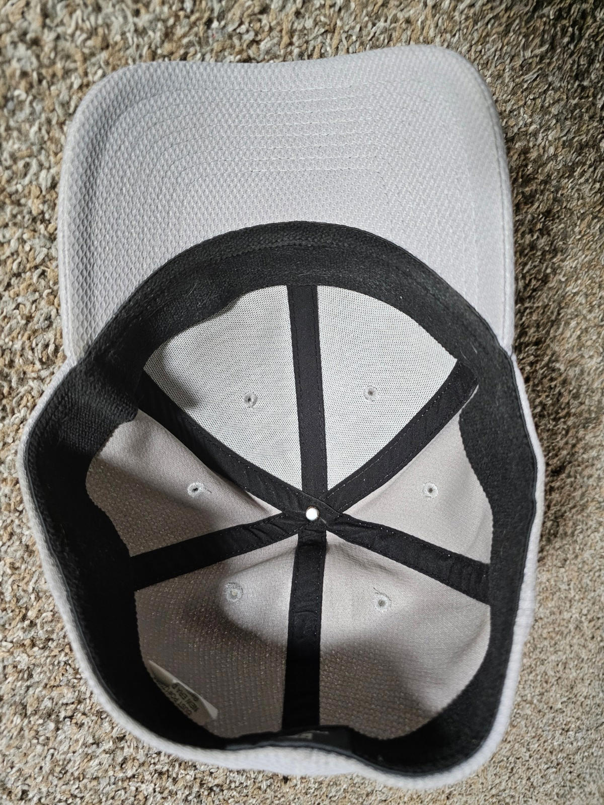 New Era Baseball Cap Unisex Hat Stretch Fit M/L Plain Gray