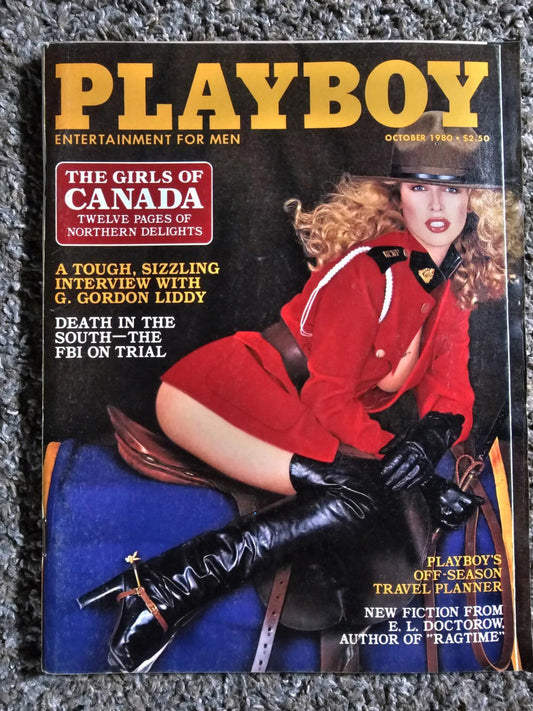 Playboy October 1980 PM Marci Jacquet, Gordon Liddy, Body Builder Lisa Lyon