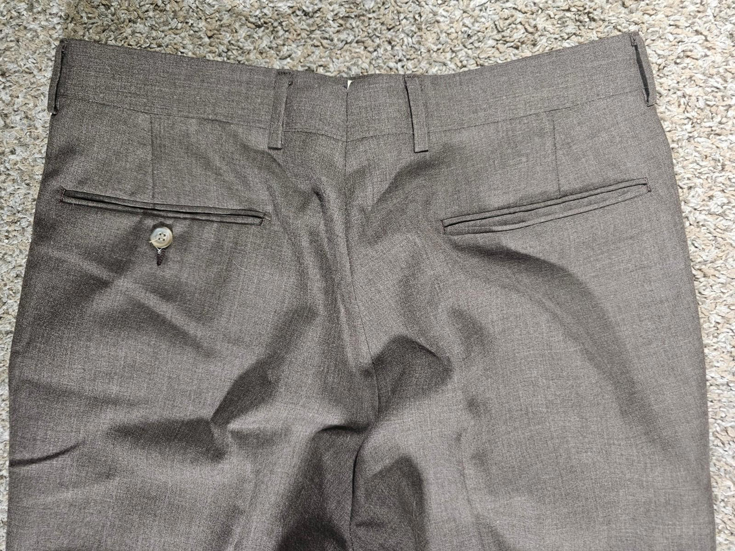 Brown Unbranded Creased Dress Pants 32x31
