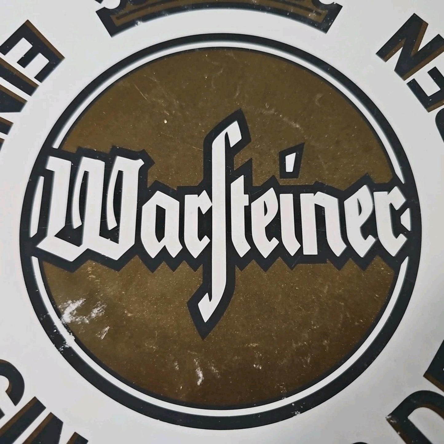 Vintage Warsteiner Germany Premium Beer Rastal Wall Plate Bar Pub Advertising