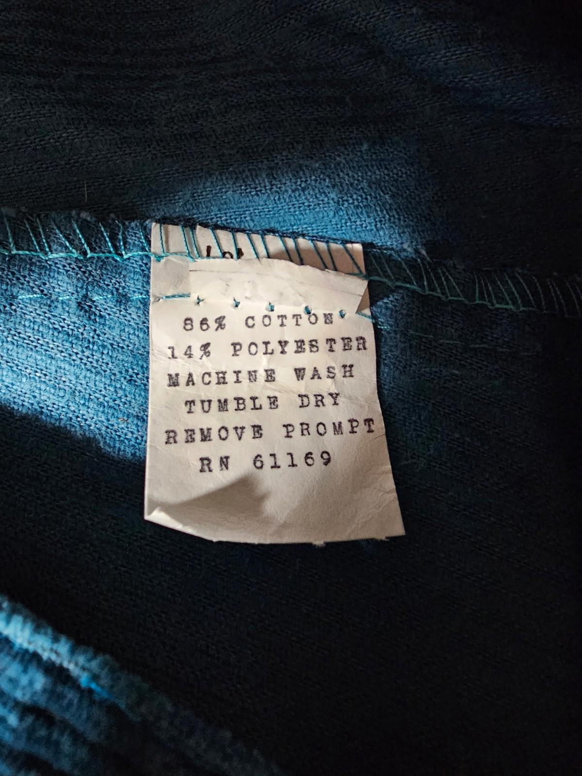 blue teal corduroy pants size 13-14 27x30