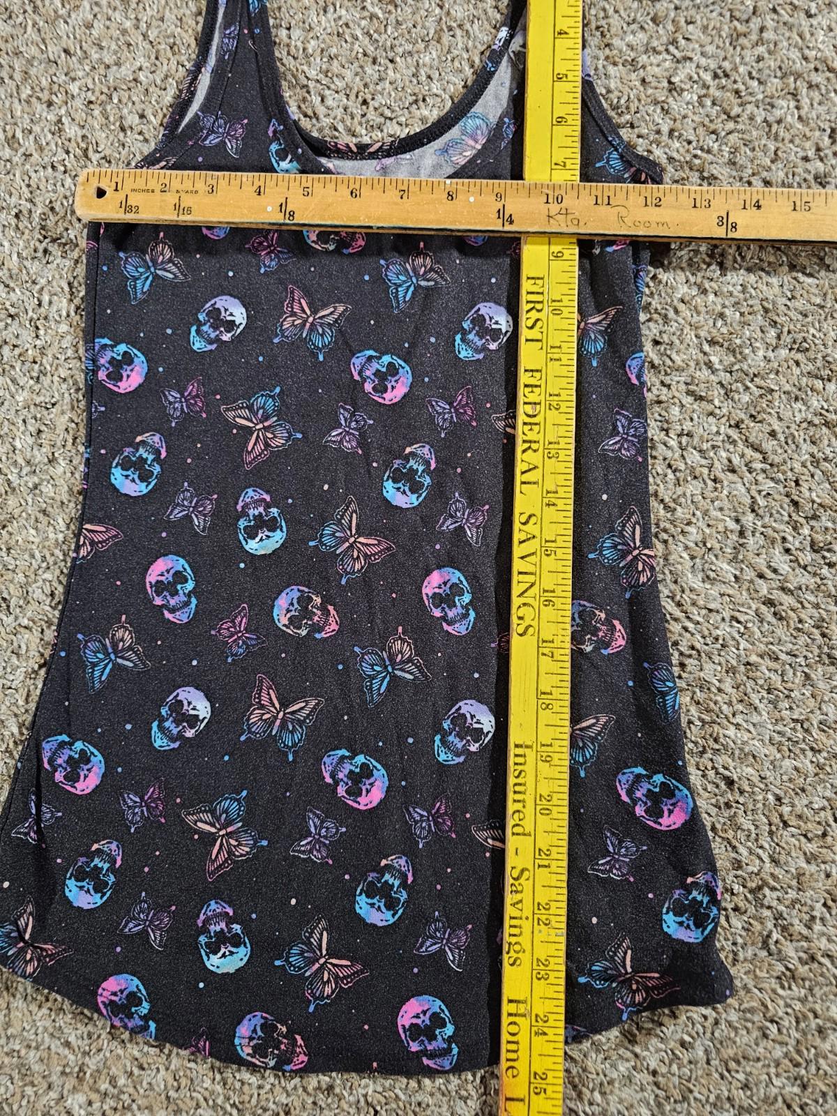 NOBO No Boundaries Skull Butterfly Tanktop S(3/5) Black