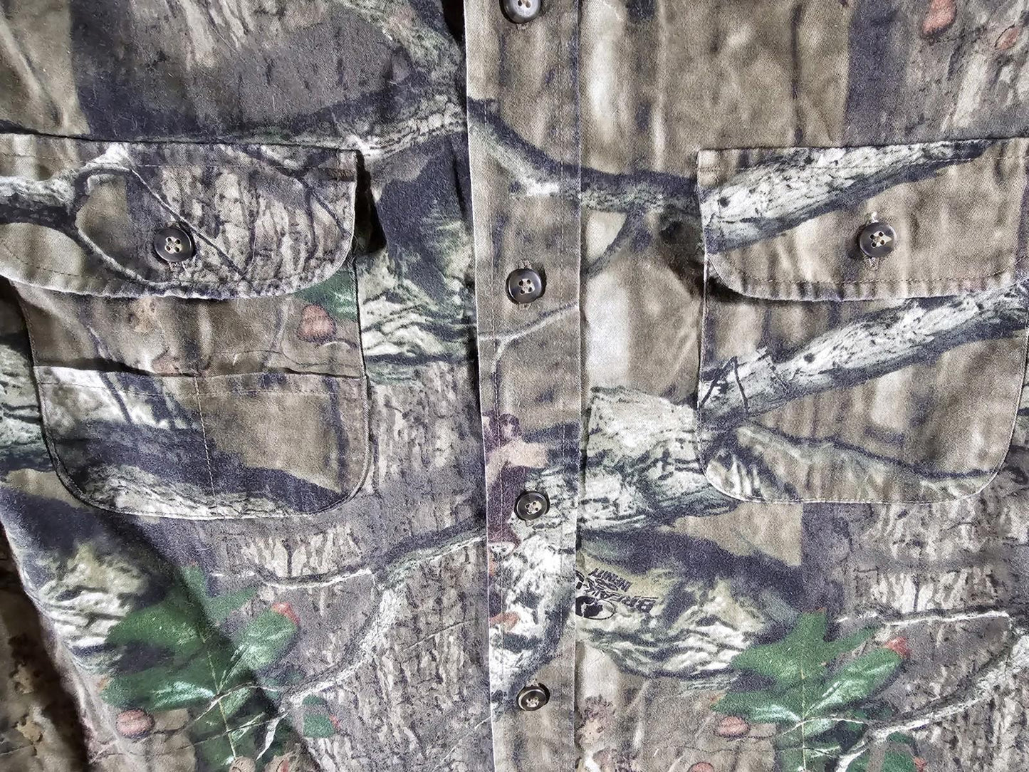 MossyOak Camo Mens L 42/44 Break Up Infinity Button Up Shirt