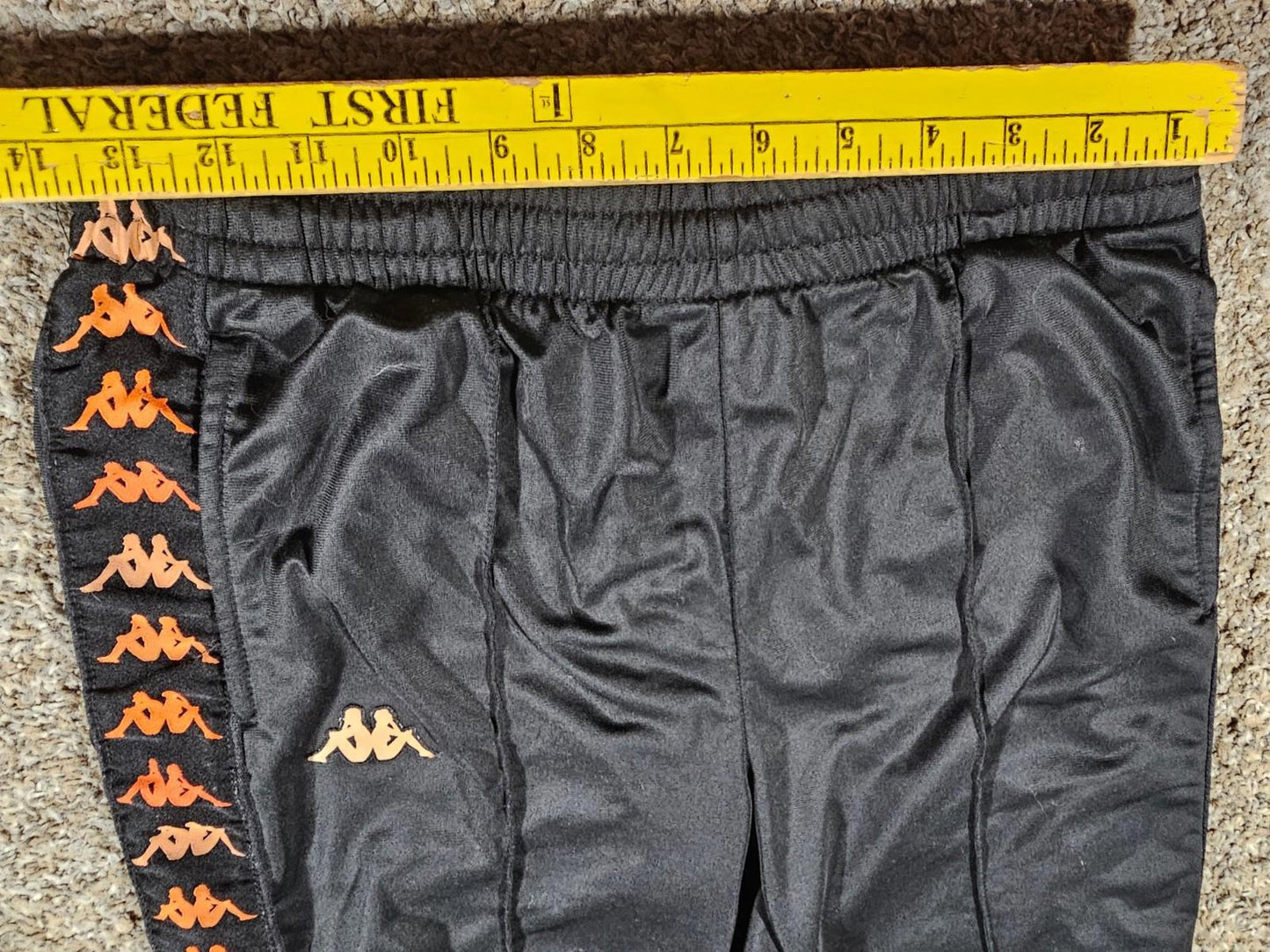 Kappa Back2back Women Logo Black Straight Fit Sweatpants M