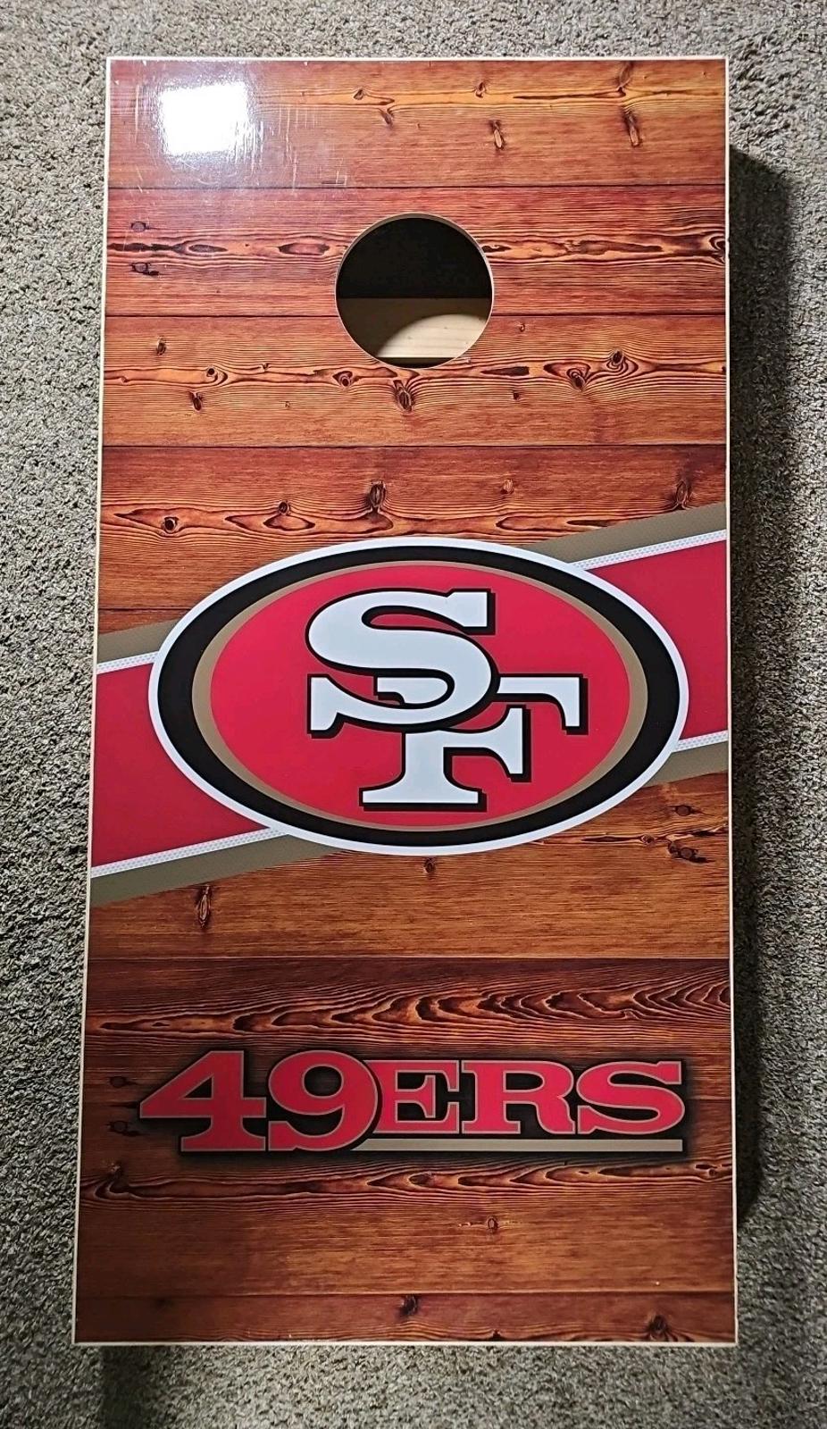 Wild Sports Solid Wood Professional Cornhole board PROLINE San Francisco 49ers
