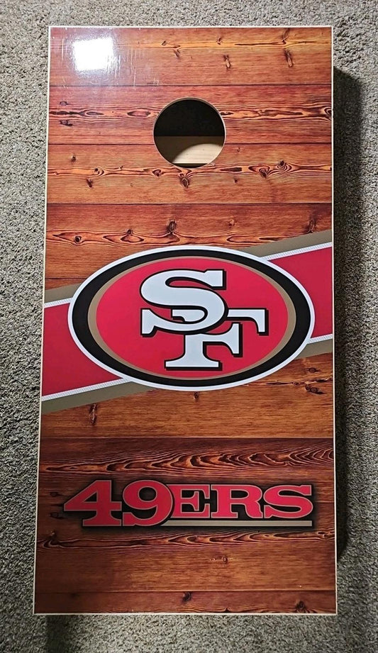 Wild Sports Solid Wood Professional Cornhole board PROLINE San Francisco 49ers