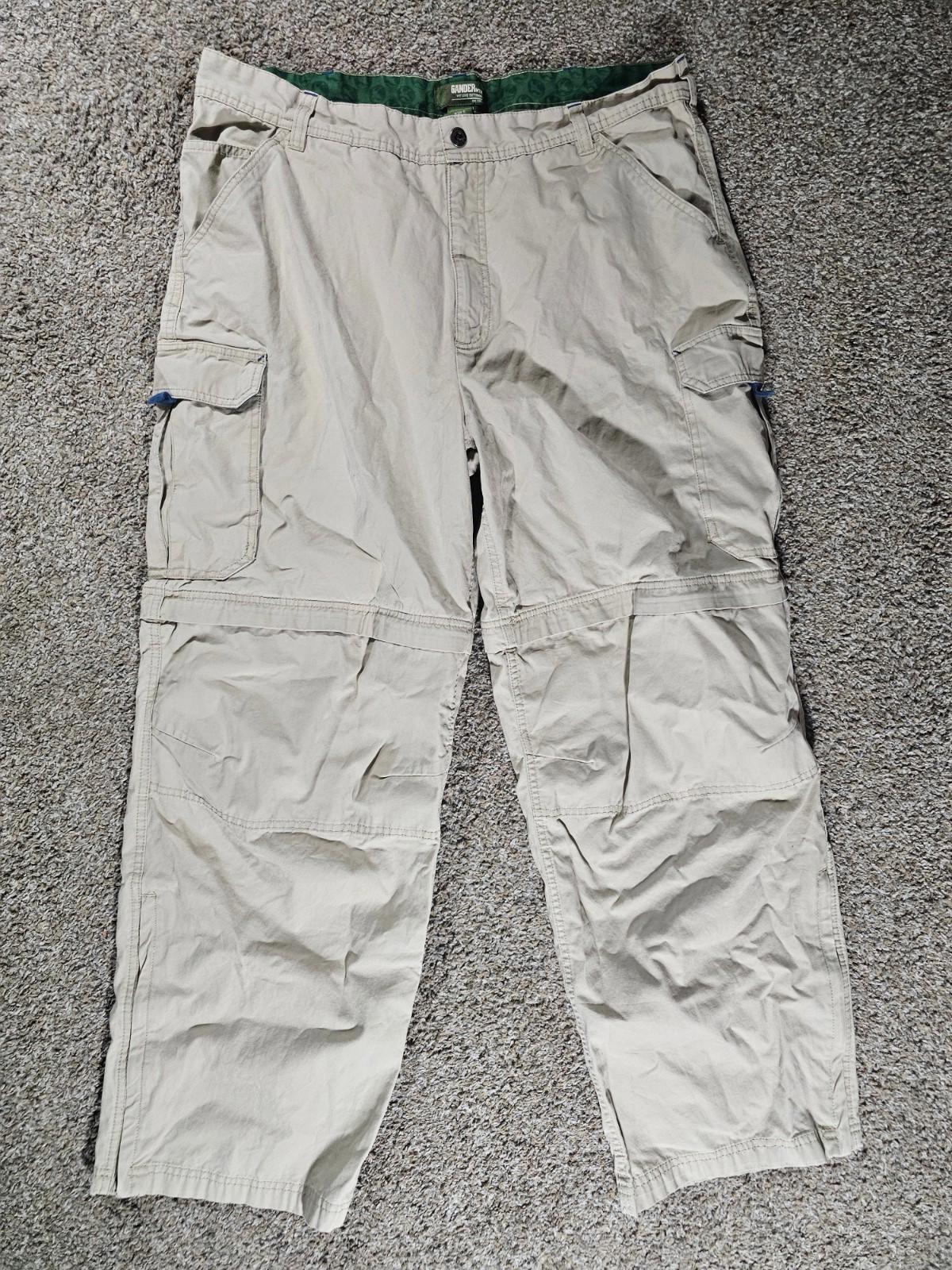 Gander Mountain Heavy Duty Convertible Zip Cargo Pants 40x32
