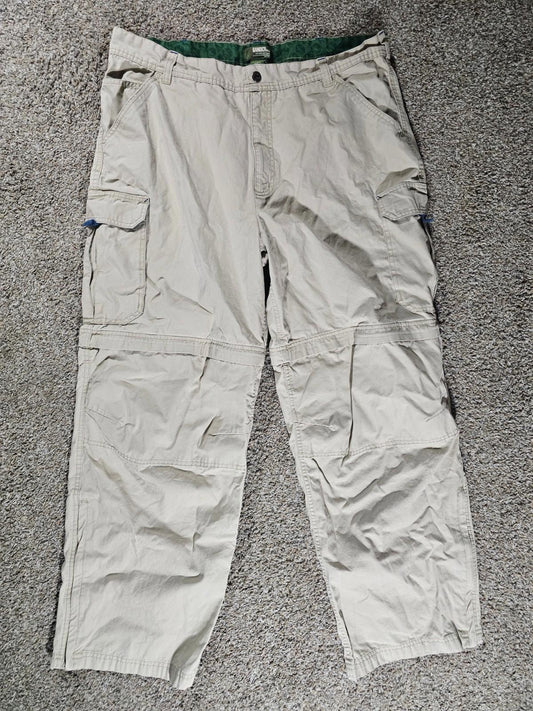 Gander Mountain Heavy Duty Convertible Zip Cargo Pants 40x32