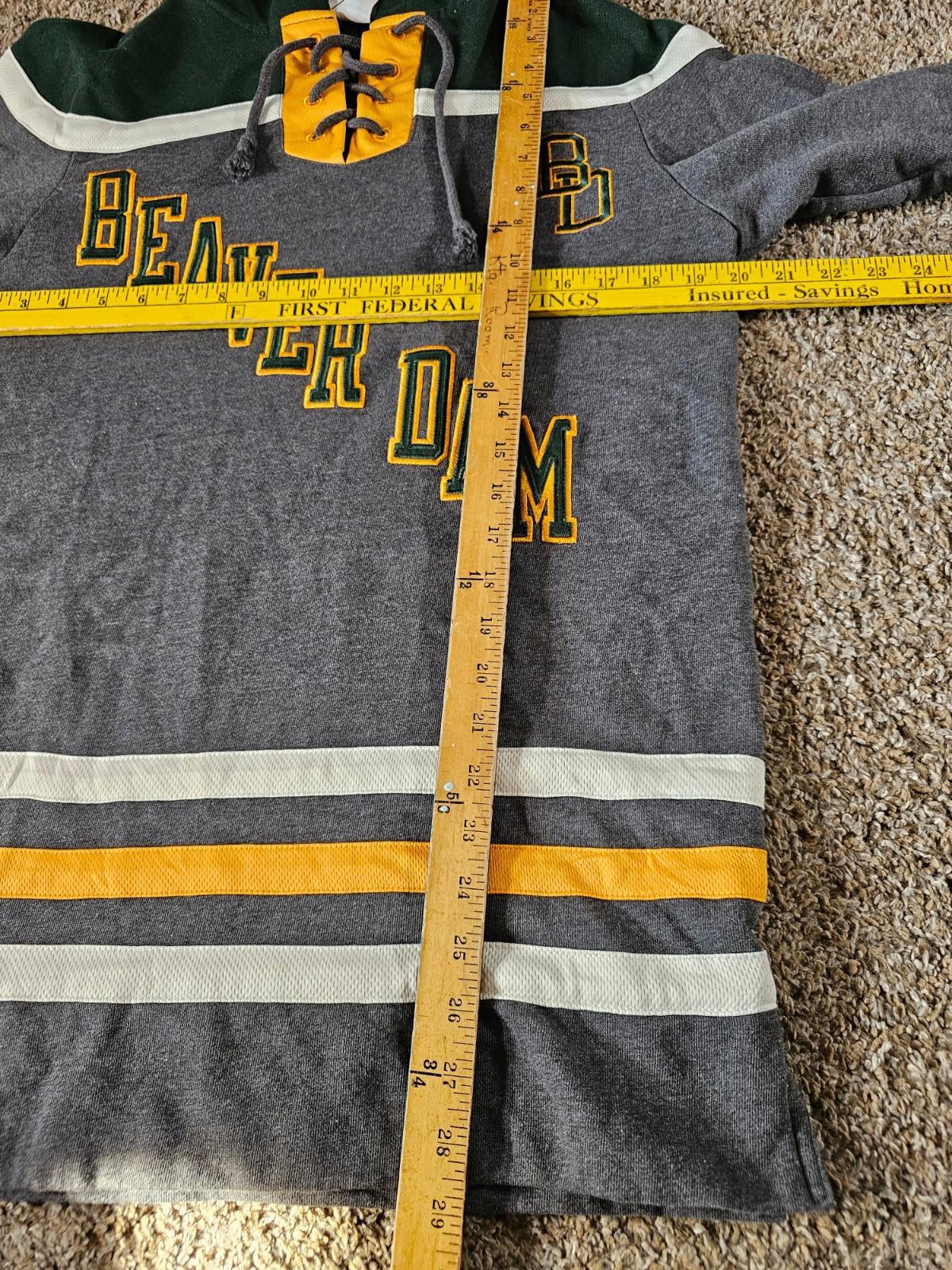 Champion BeaverDam BEAVERS Hockey Jersey Hoodie Sweatshirt S