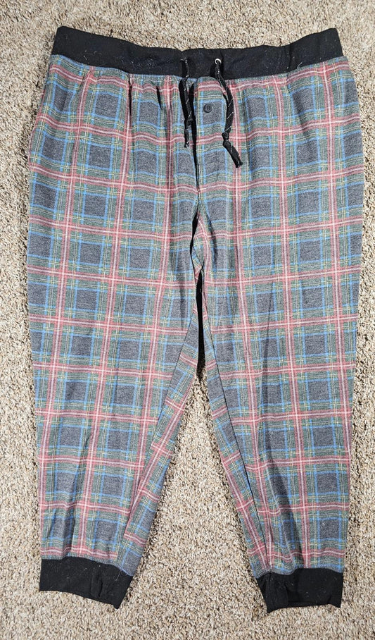 fruit of the loom XL plaid drawstring lounge pants