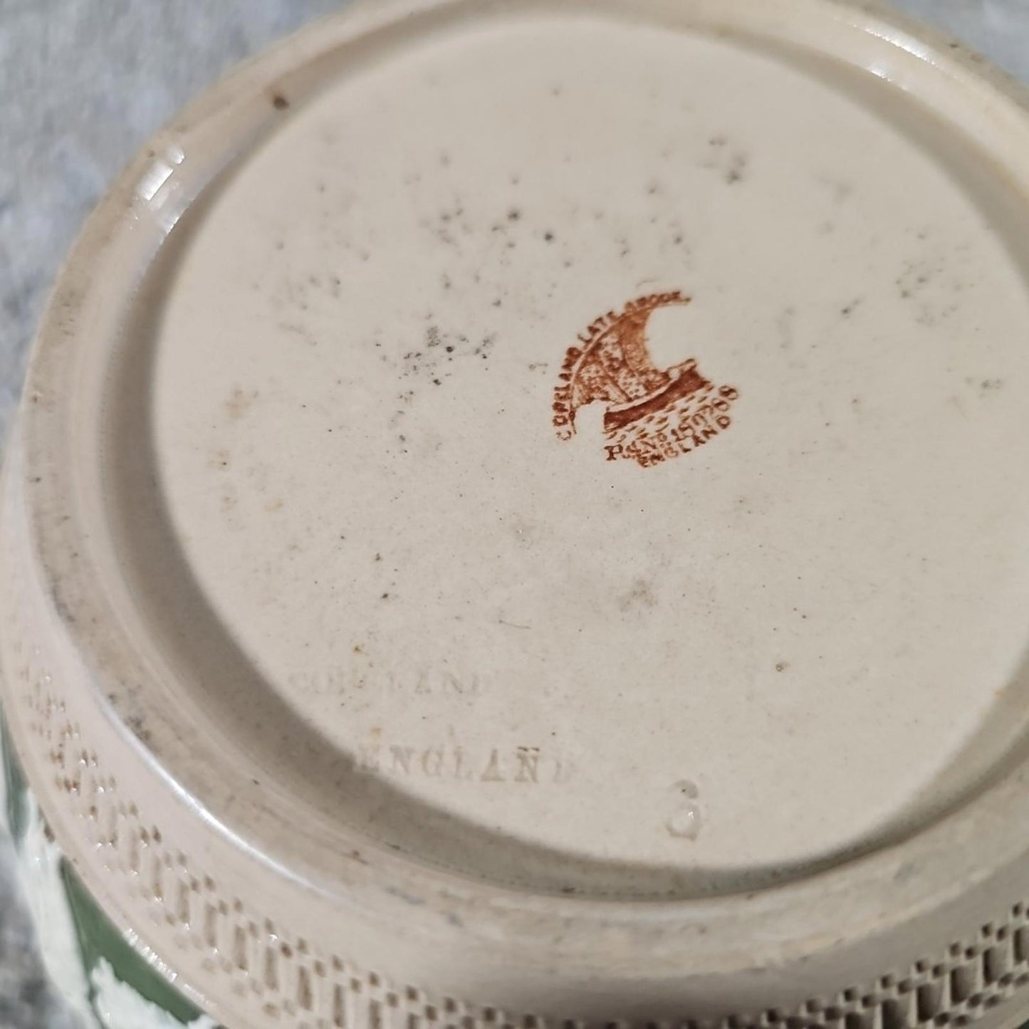 copeland late spode Green Jug Made In England