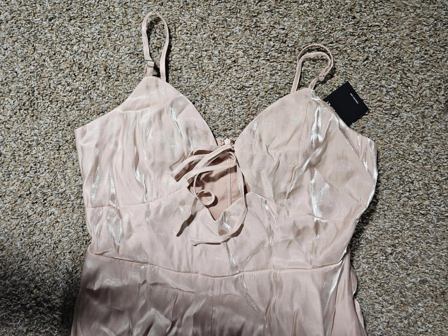 Forever 21 Long Jumpsuit Sand Large NWT