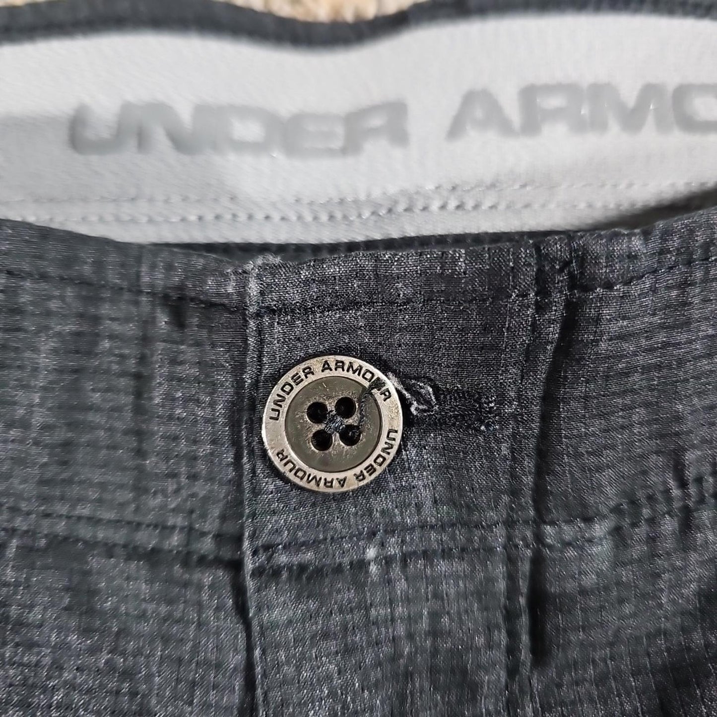 Under Armour Golf Shorts Mens 36 Charcoal Gray HeatGear Loose Fit Performance