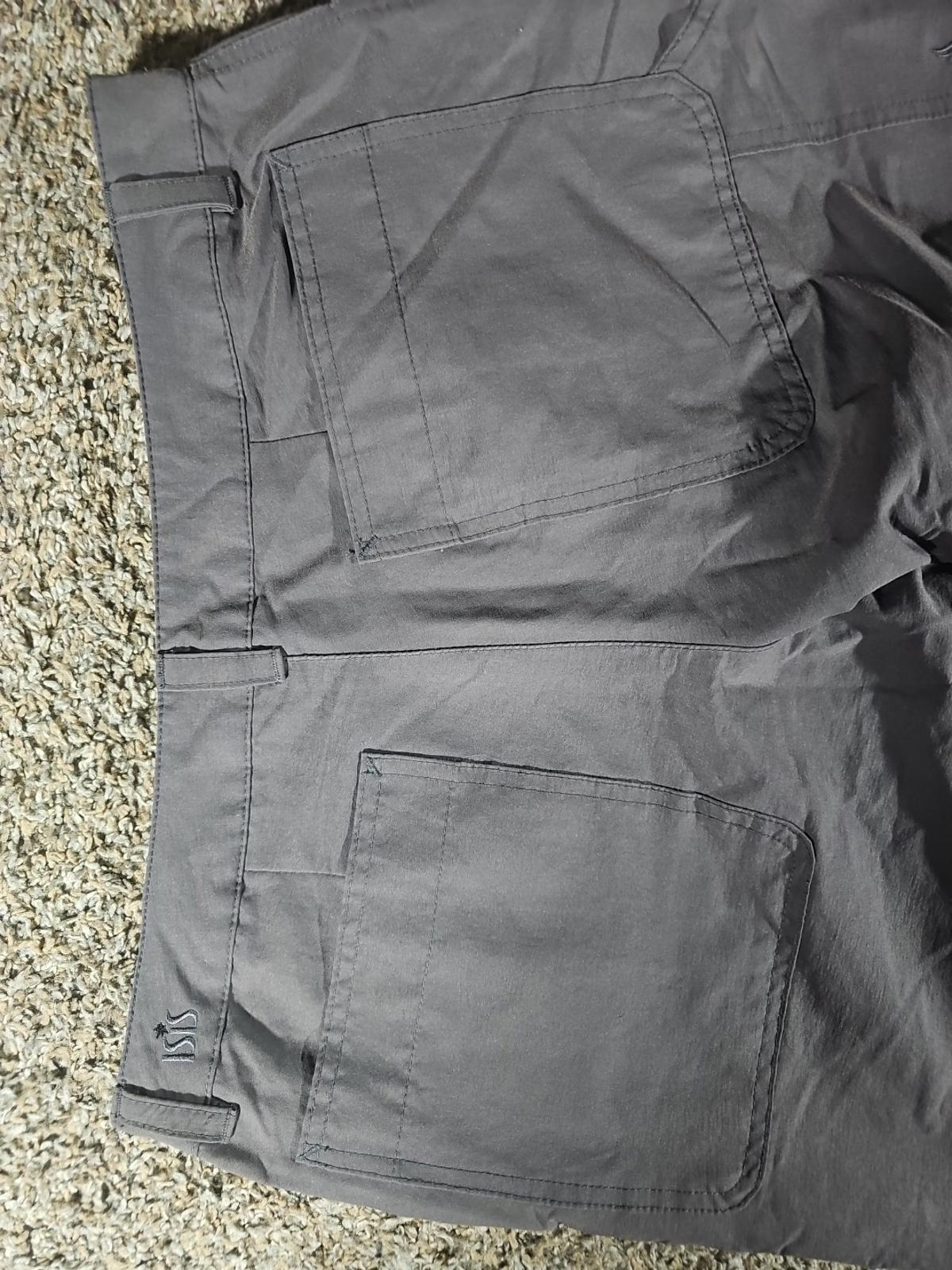 Isis Sz 10 Nylon Gray Outdoor Pants