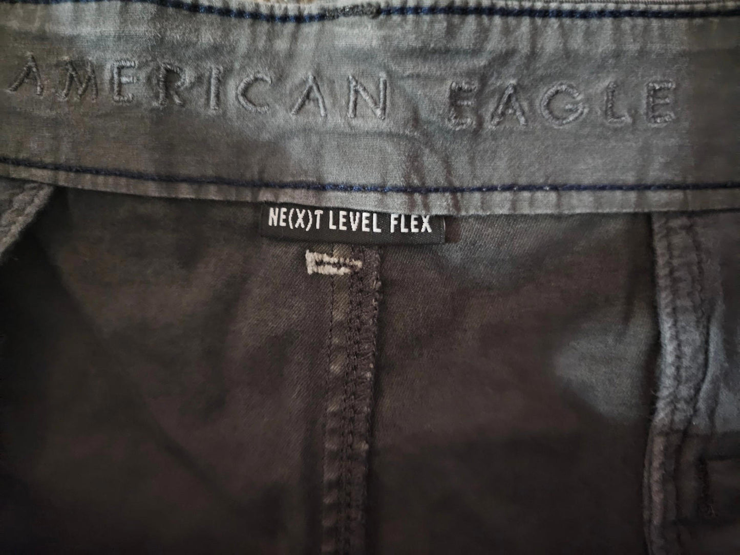 AEO American Eagle Outfitters Next Level Flex Shorts 38 Gray