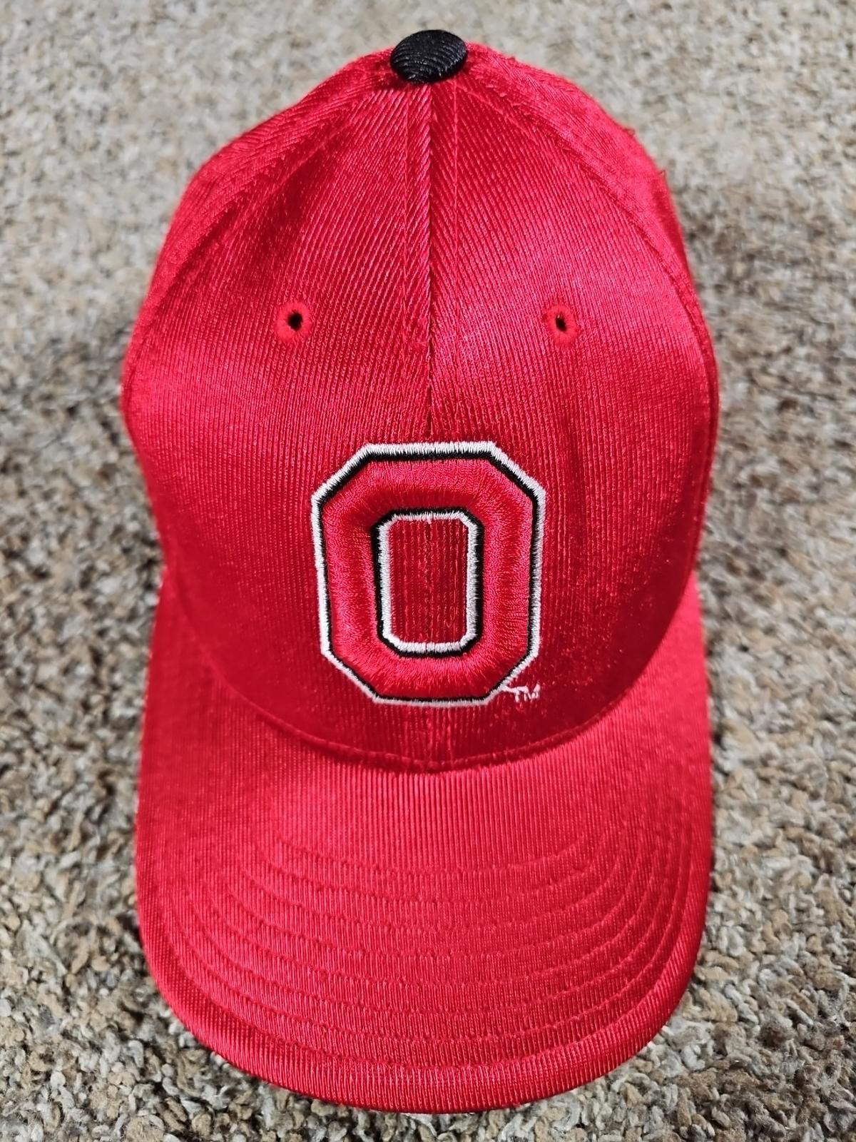 OHIO STATE BUCKEYES Hat Adjustable Strapback Embroidered Red