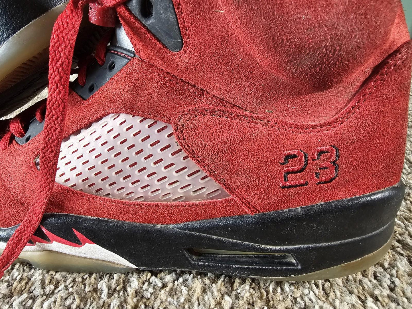 Air Jordan 5 Retro Raging Bull Red Suede 2021 DD0587-600  12