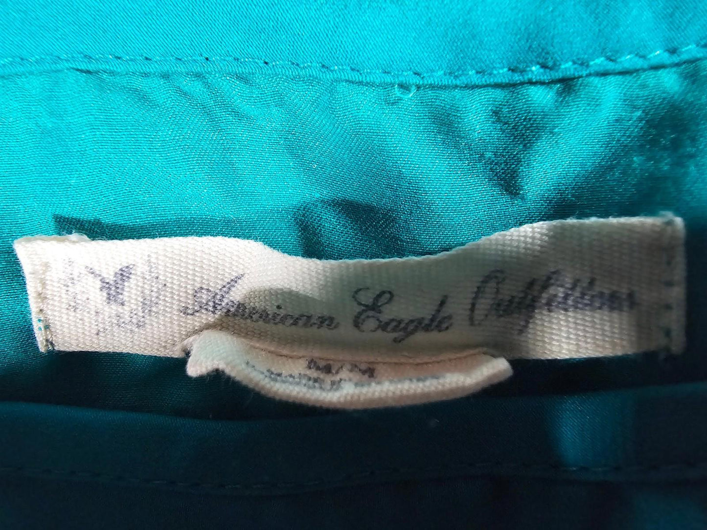 AEO American Eagle Outfitters smock dress teal Medium