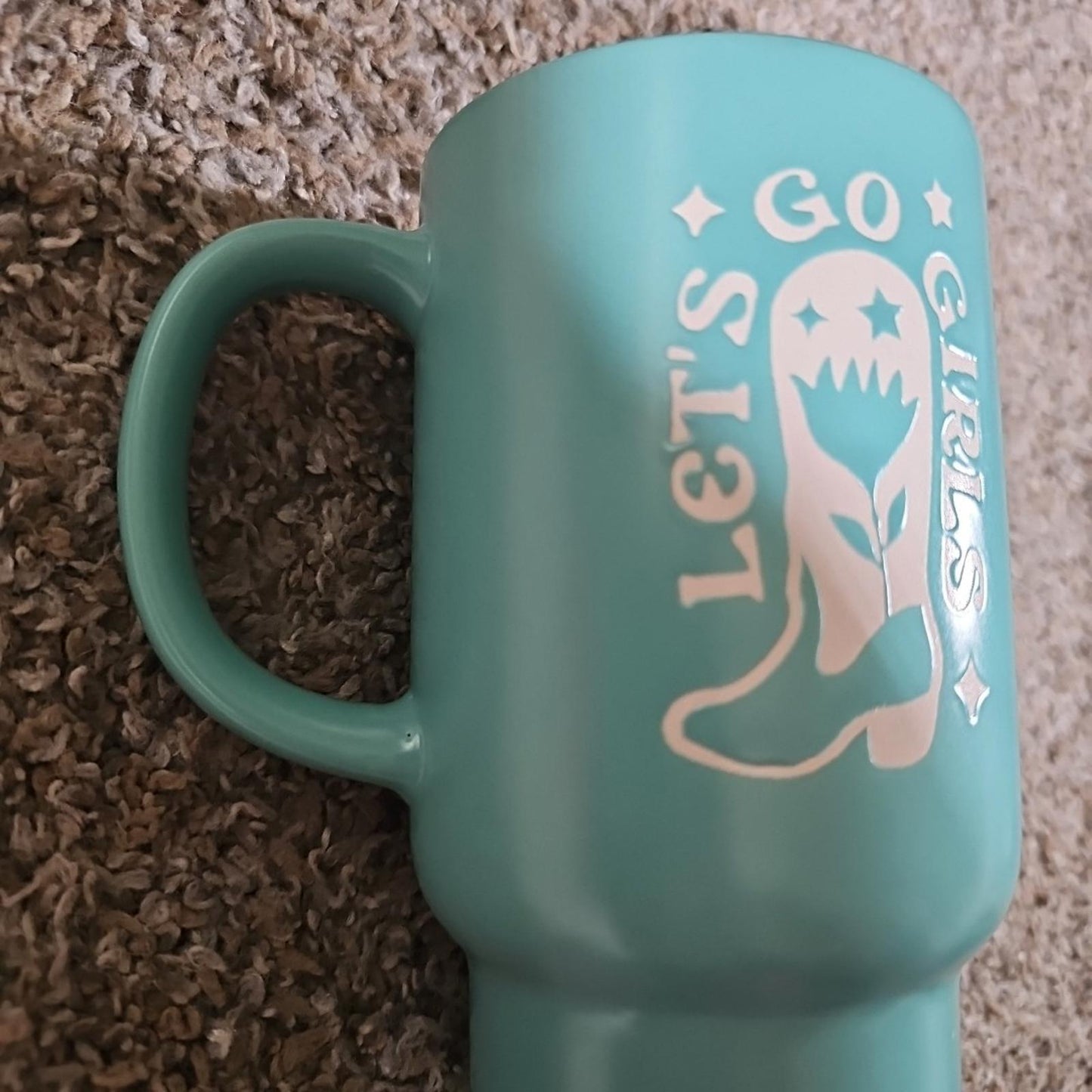 Lets Go Girls Market Square Cowboy Boot Coffee Mug