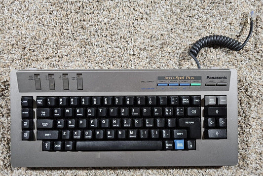 Vintage Panasonic Accu-Spell Keyboard Plus Thesaurus Rare
