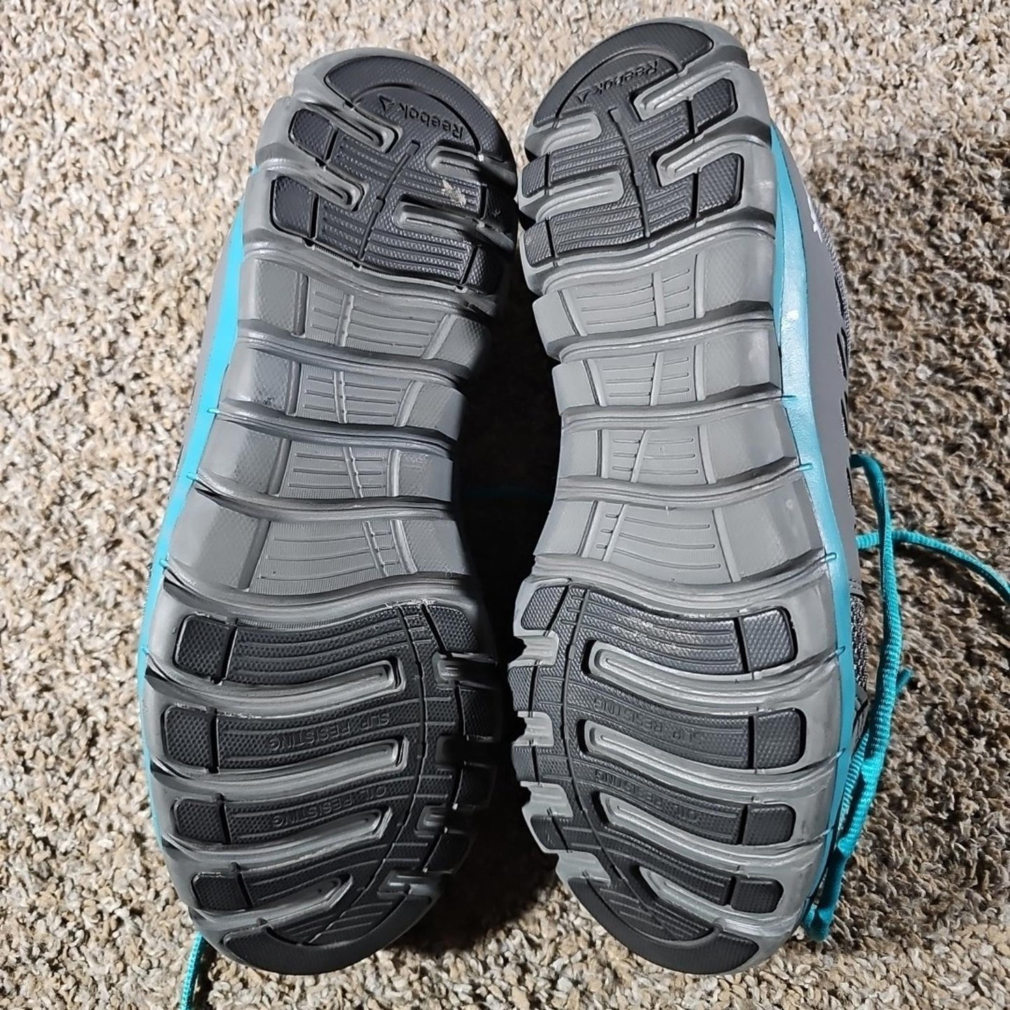 Reebok Women’s RB045 Alloy Toe Work Gray Teal Size 11M