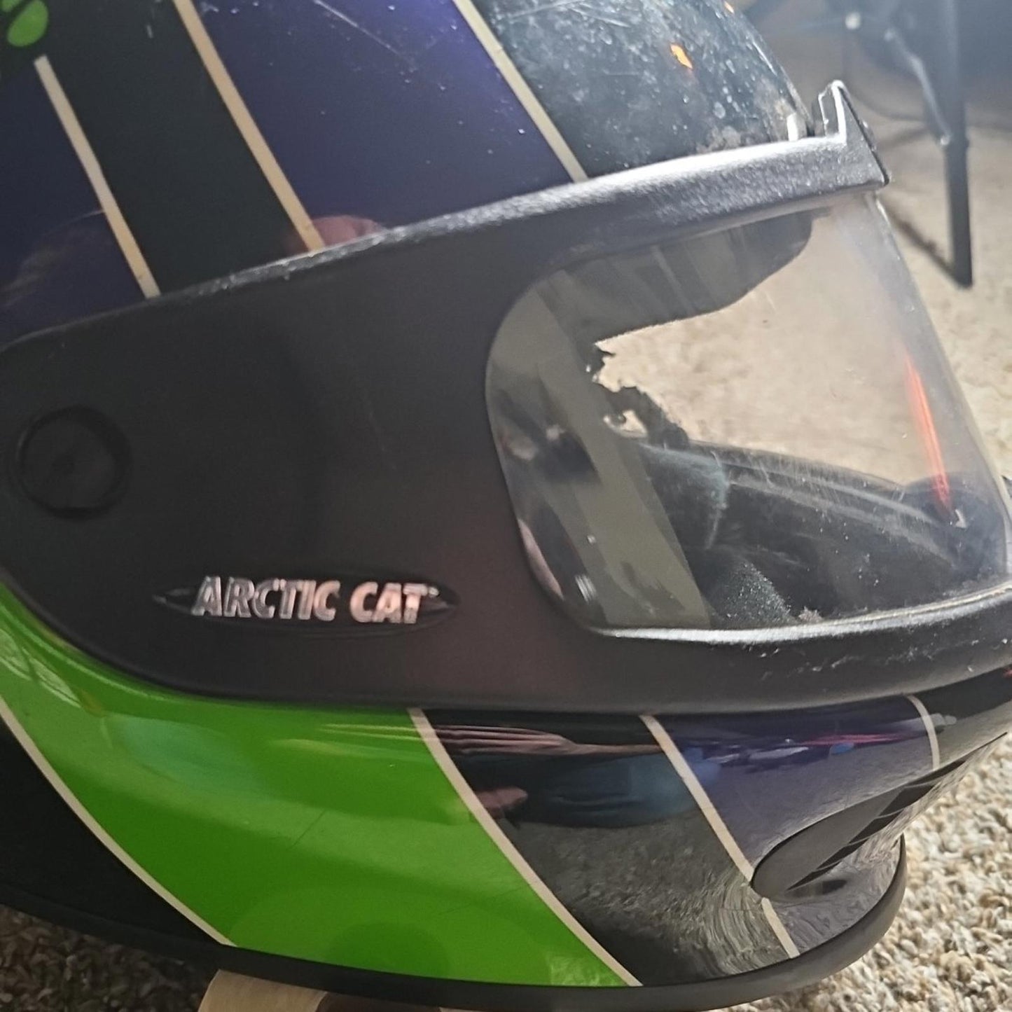 Arctic Cat Vintage 1997 snell M95   Snowmobile Helmet  size LG