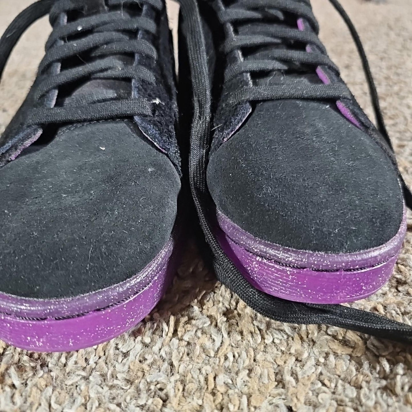 Size 11 - Joe Freshgoods JFG x Converse Pro Leather High Black Purple 170645C