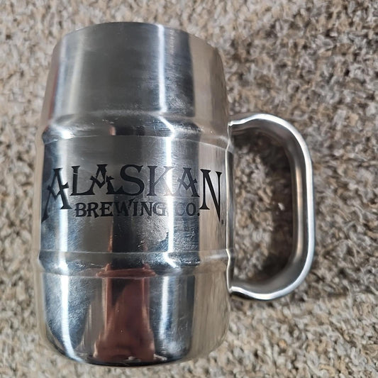 Alaskan Brewing Company Steel Beer Keg Mug