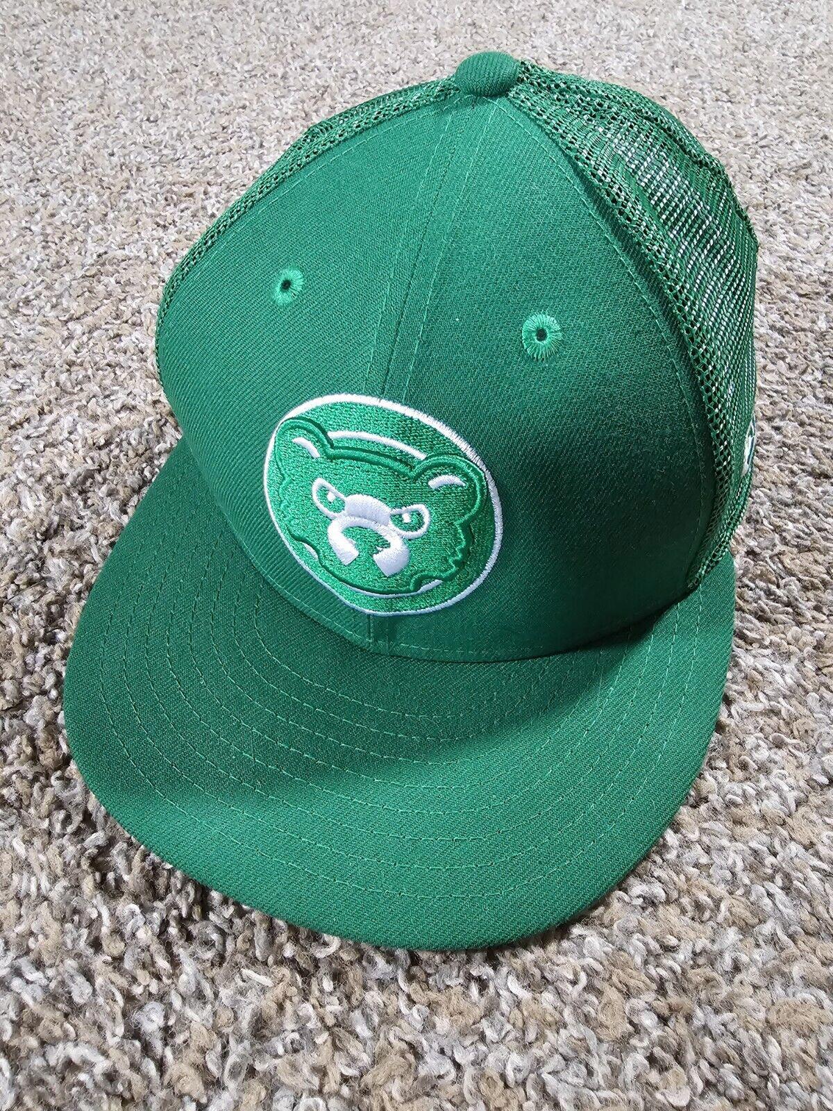 NewEra 59fifty 7.5 official on field cap Chicago Cubs Green