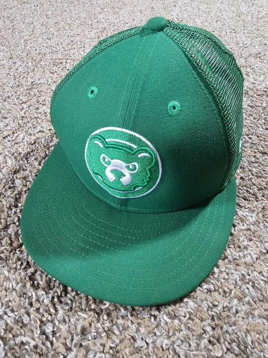 NewEra 59fifty 7.5 official on field cap Chicago Cubs Green