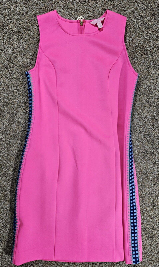 Lily Pulitzer 29528 S dress Embroidered Gogo Dancer 60s Vibe