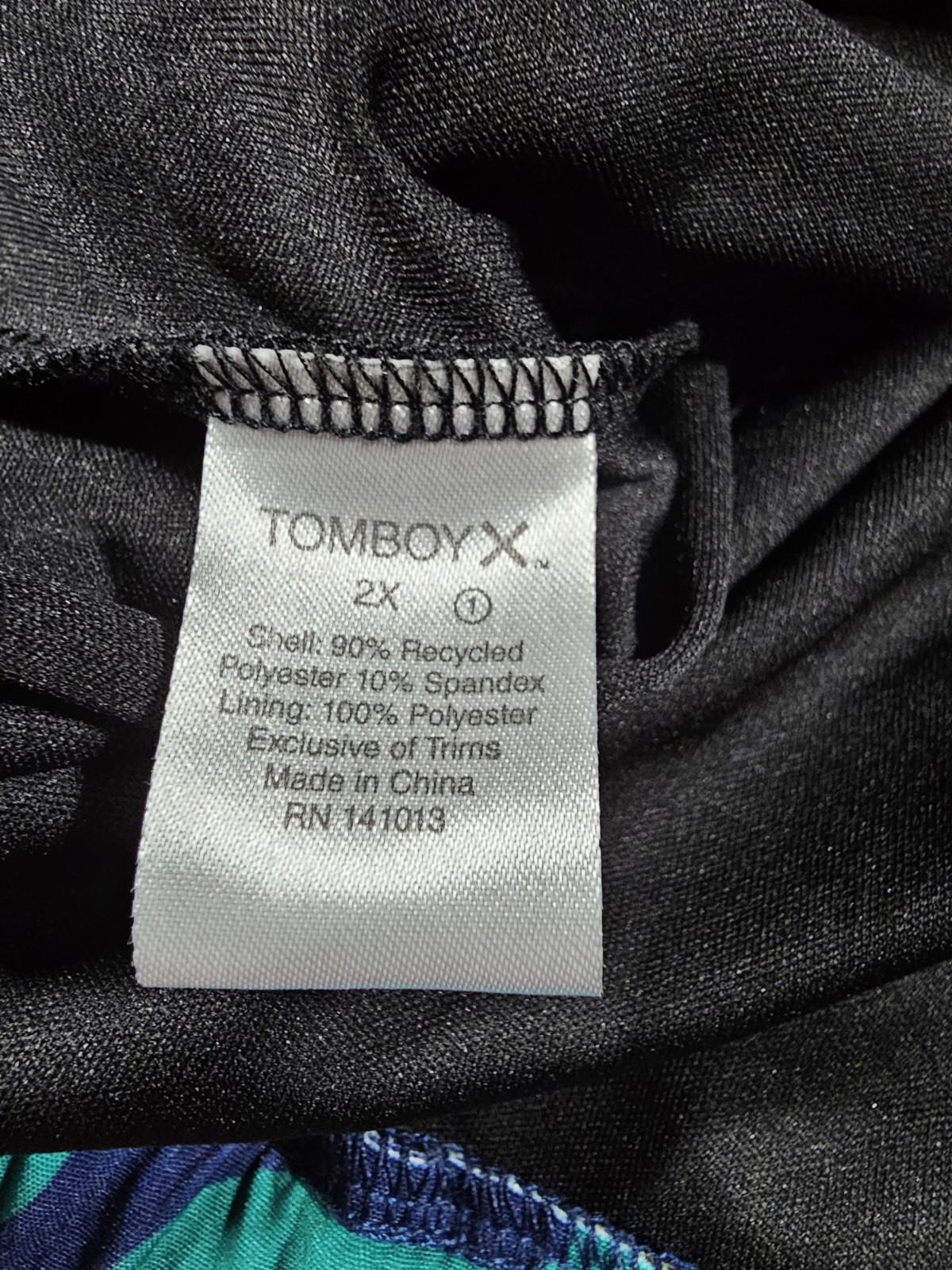 Tomboy X 2X Floral Drawstring Swimtrunks