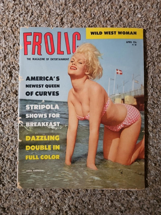 Frolic Mens Magazine Wild West Woman April 1961