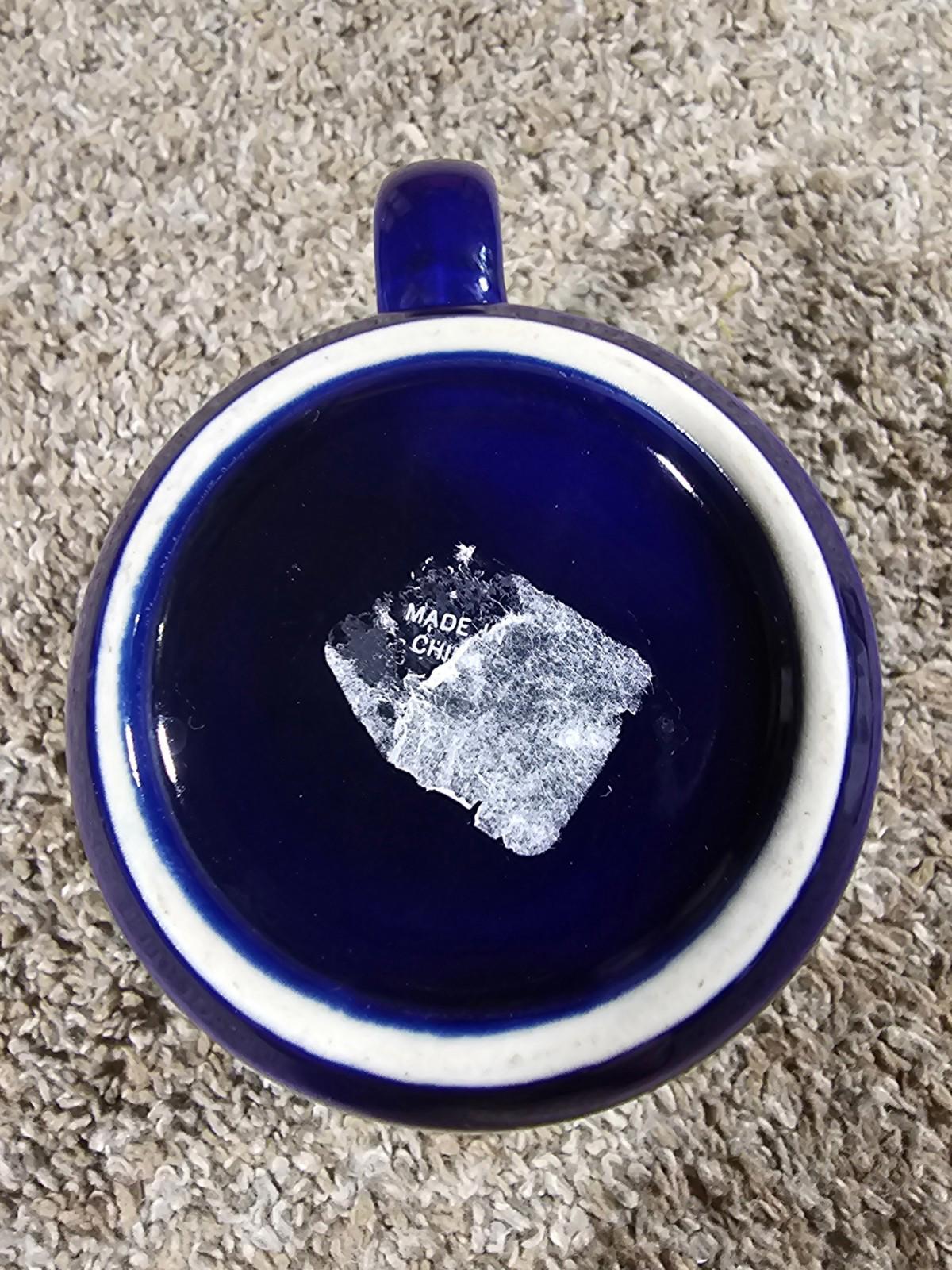 costa victoria coffee mug Blue & Gold