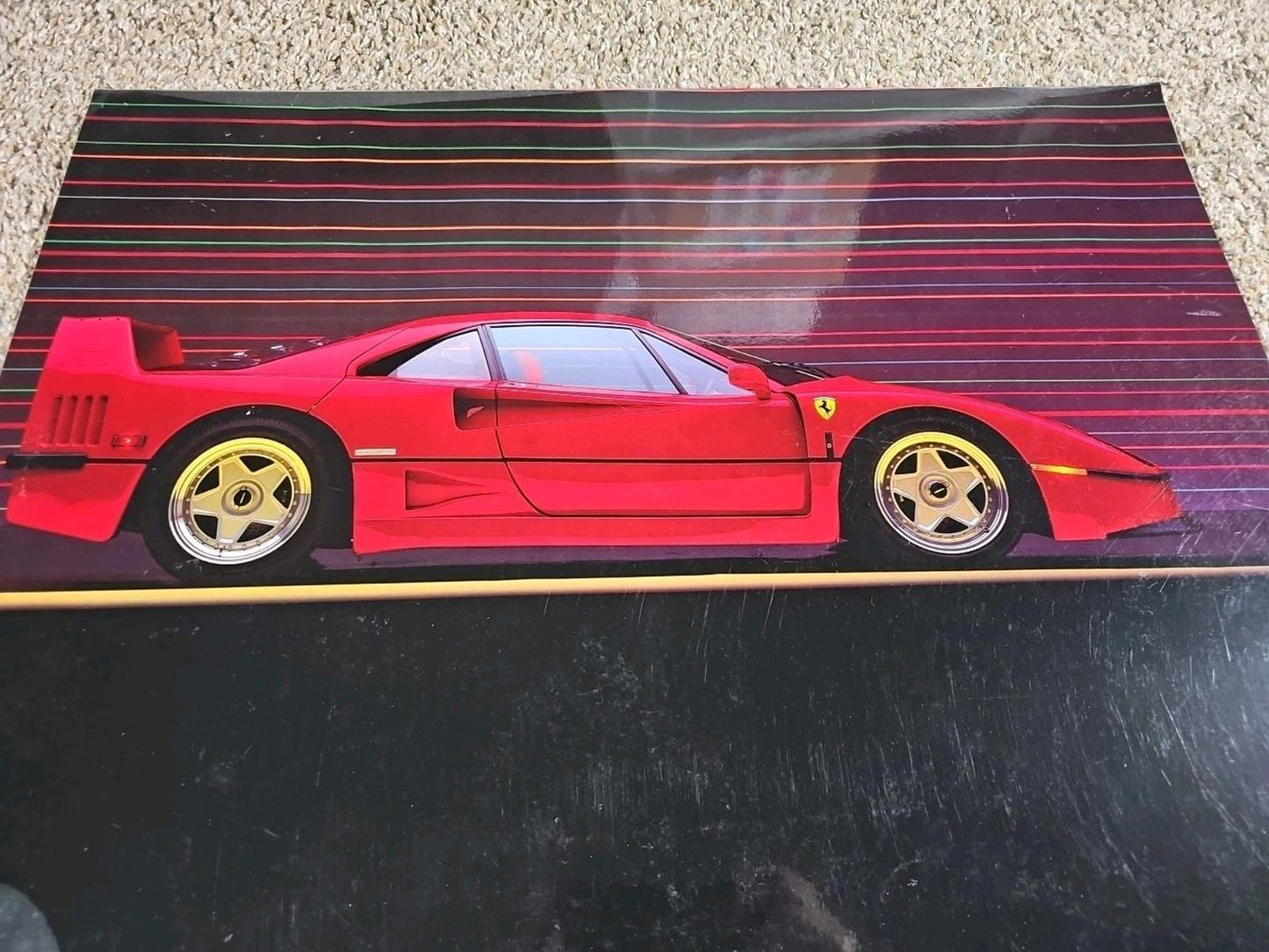 Vintage 1993 Original Ferrari Poster Scholastic Books USA 24x18