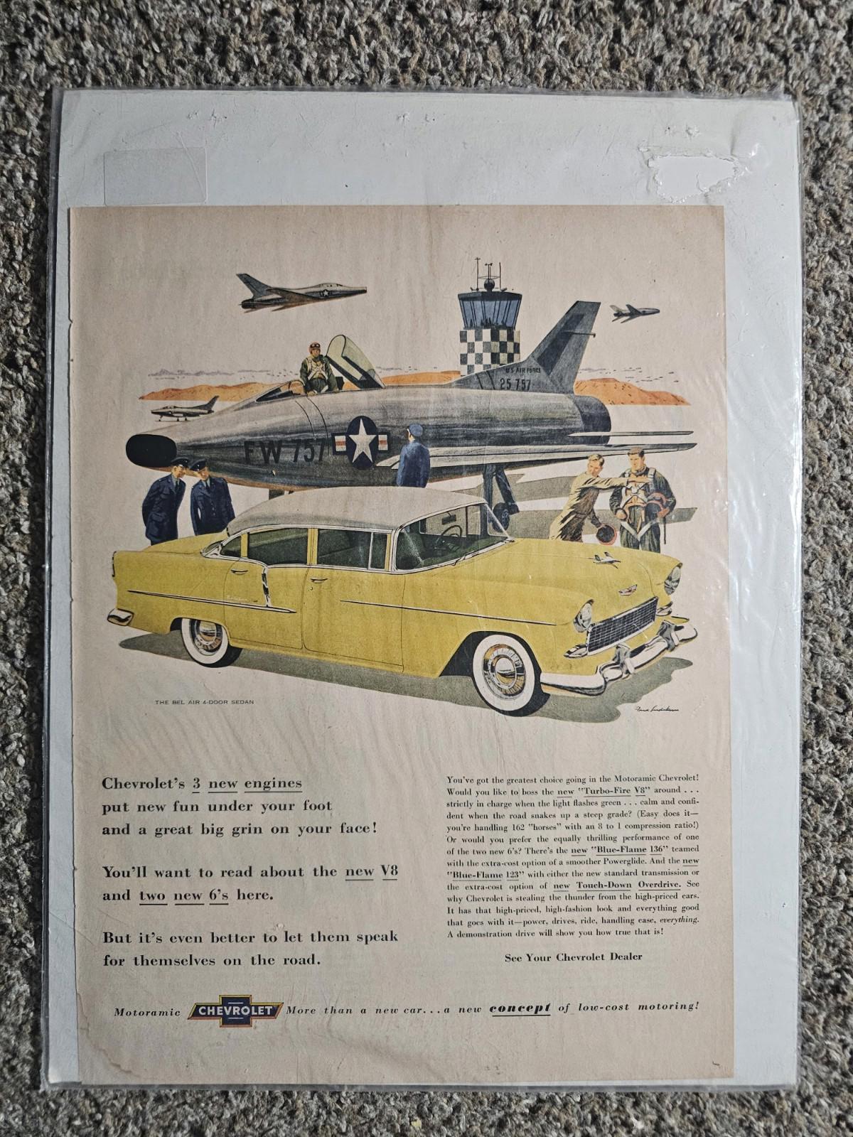 1955 Chevy Bel Air 4-Door Sedan Ad - Must See !!