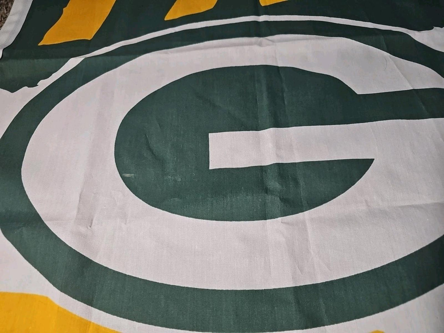 Vintage 1996 Green Bay Packers NFL Miller Lite Beer Brewing Flag SUPER BOWL YEAR