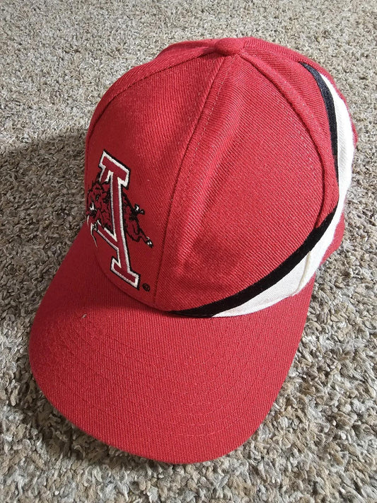 Vintage 90s Arkansas Razorbacks APEX One Snapback Hat NCAA