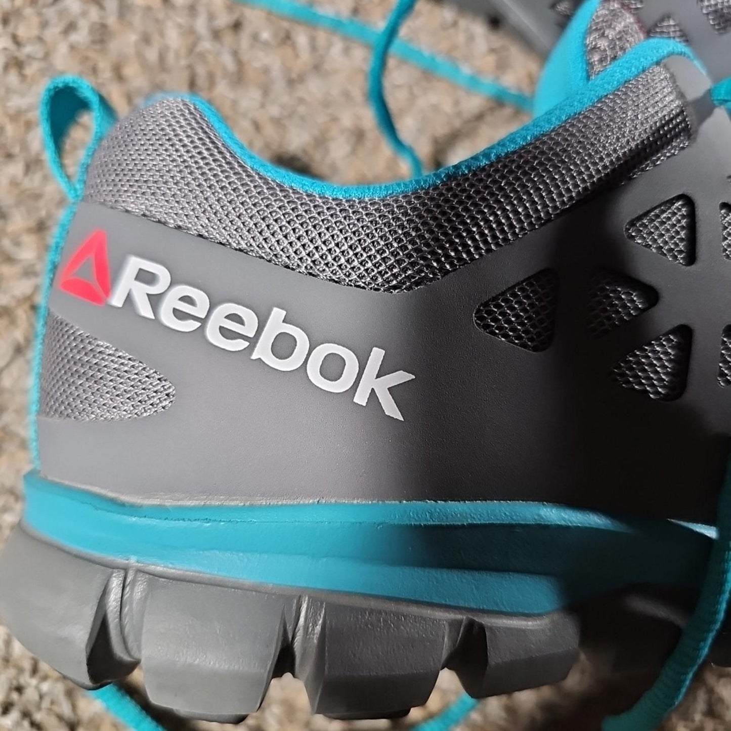 Reebok Women’s RB045 Alloy Toe Work Gray Teal Size 11M
