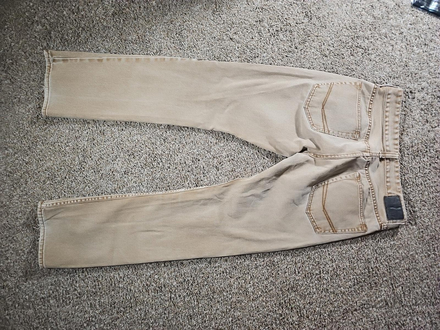 Bullhead Gravels Slim Khaki Washed Jeans Approx 30x30