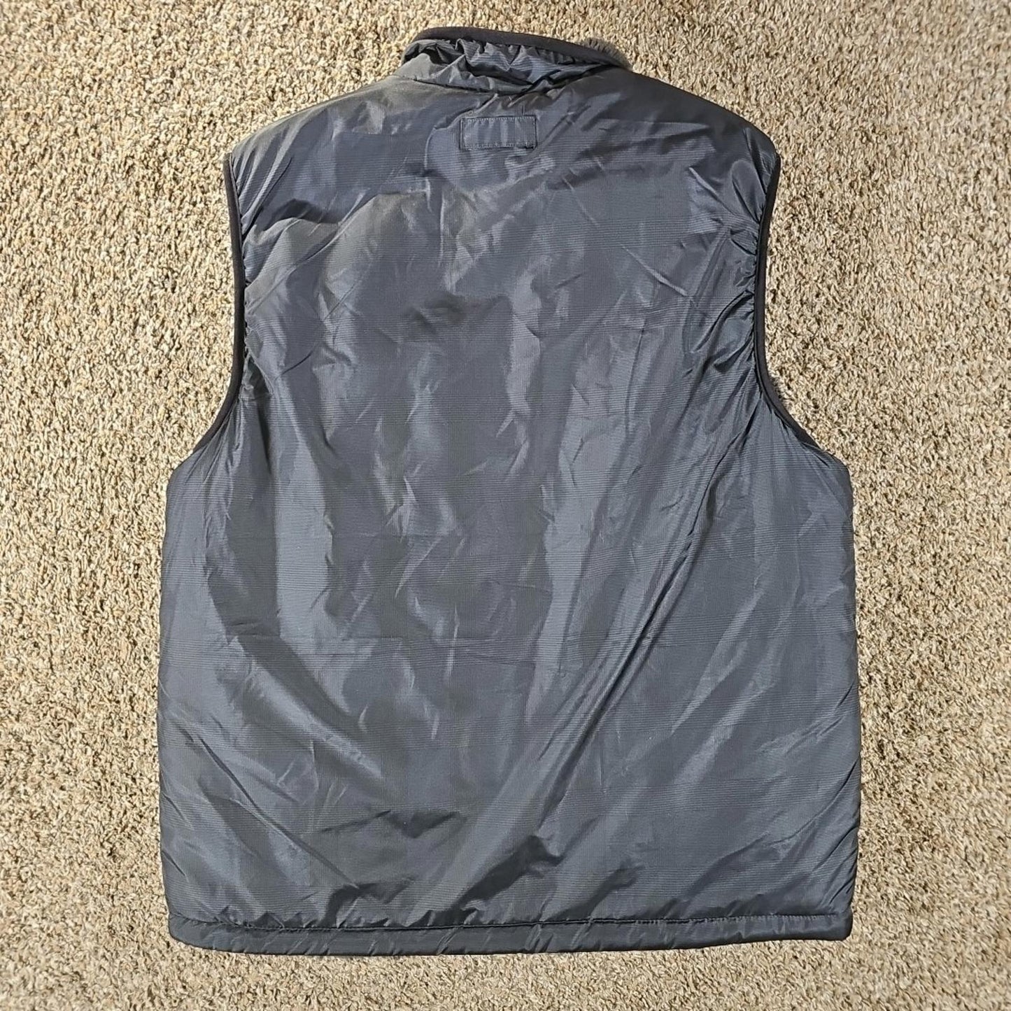 Weatherproof 1948 Vintage Blue Gray Reversible Puffer Vest L