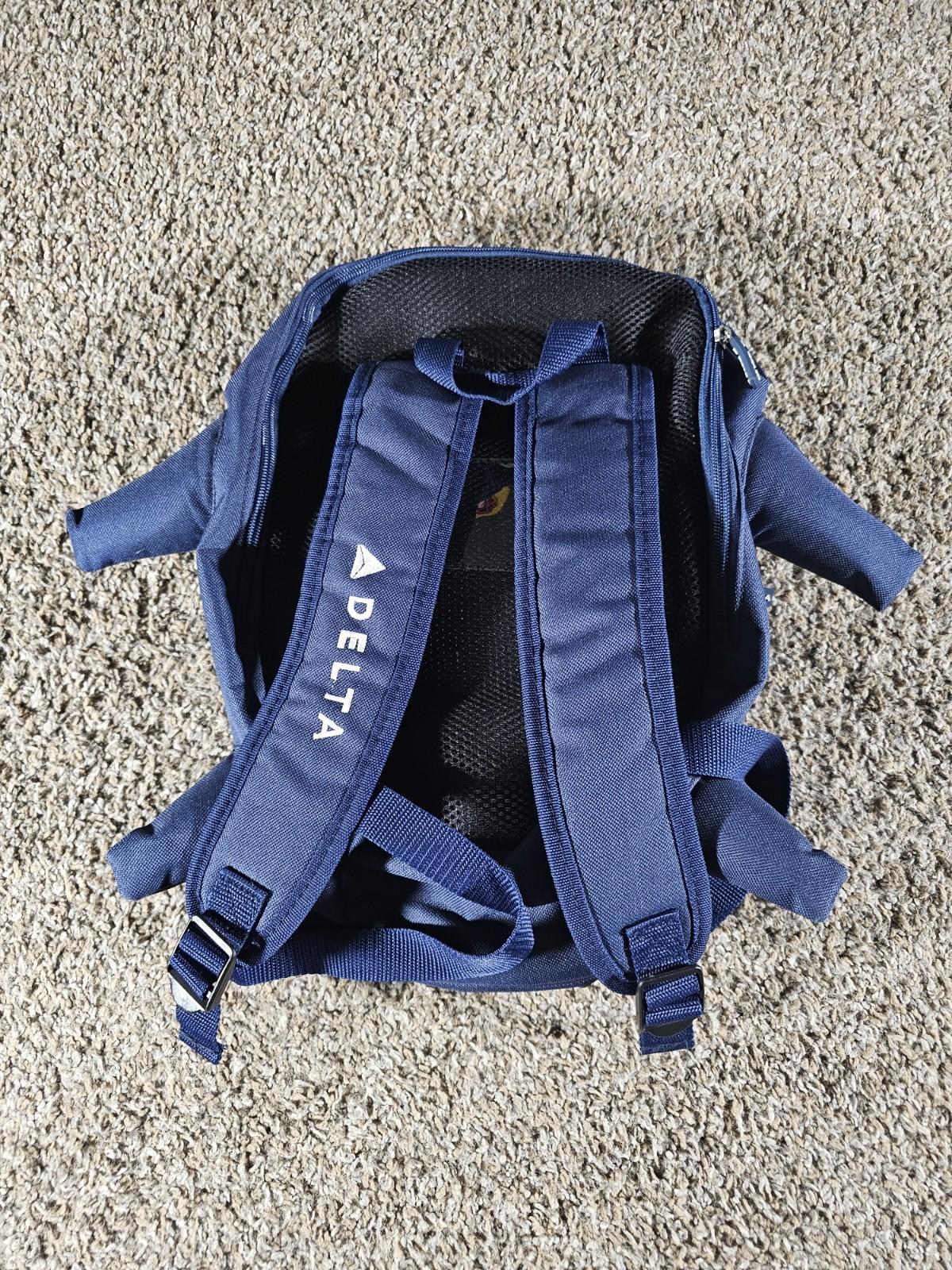 DELTA AIRLINES Premium Airplane Backpack Travel Carry On Bag