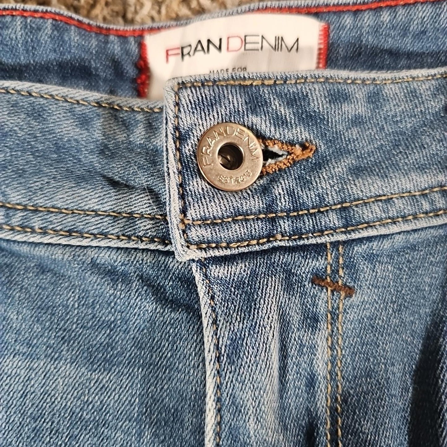 Fran Denim Ruby Sz 30 Cutoff Jean Shorts USA MADE