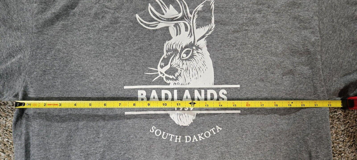 Gray Badlands South Dakota Jackalope TShirt Size XL