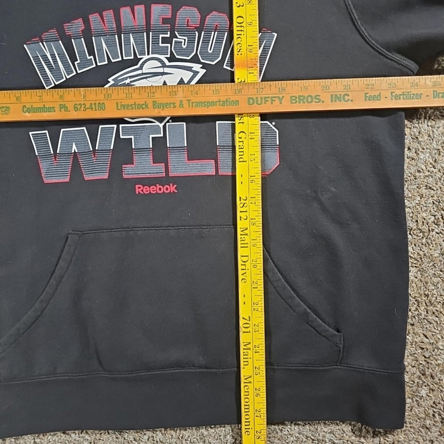 Minnesota Wild Reebok Hockey Hoodie L