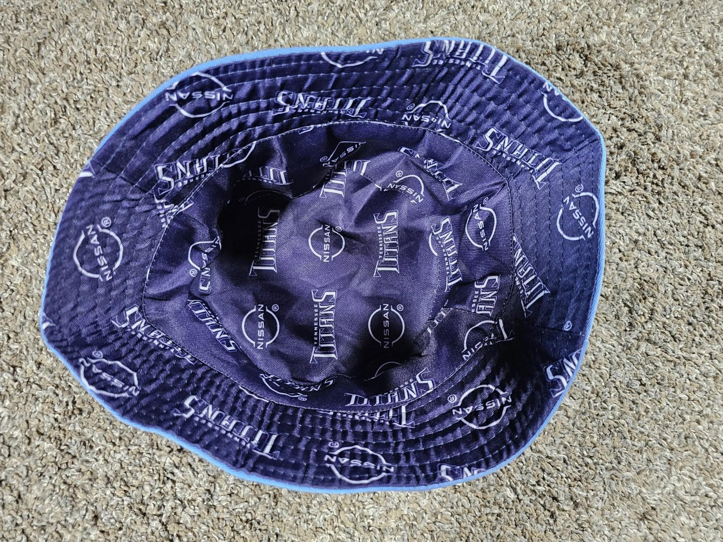 Tennessee Titans Nissan Bucket Hat Adult Blue Reversible