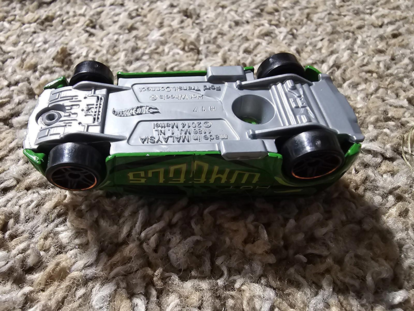 2014 Mattel Hot Wheels Ford Transit Connect Green Toy Van