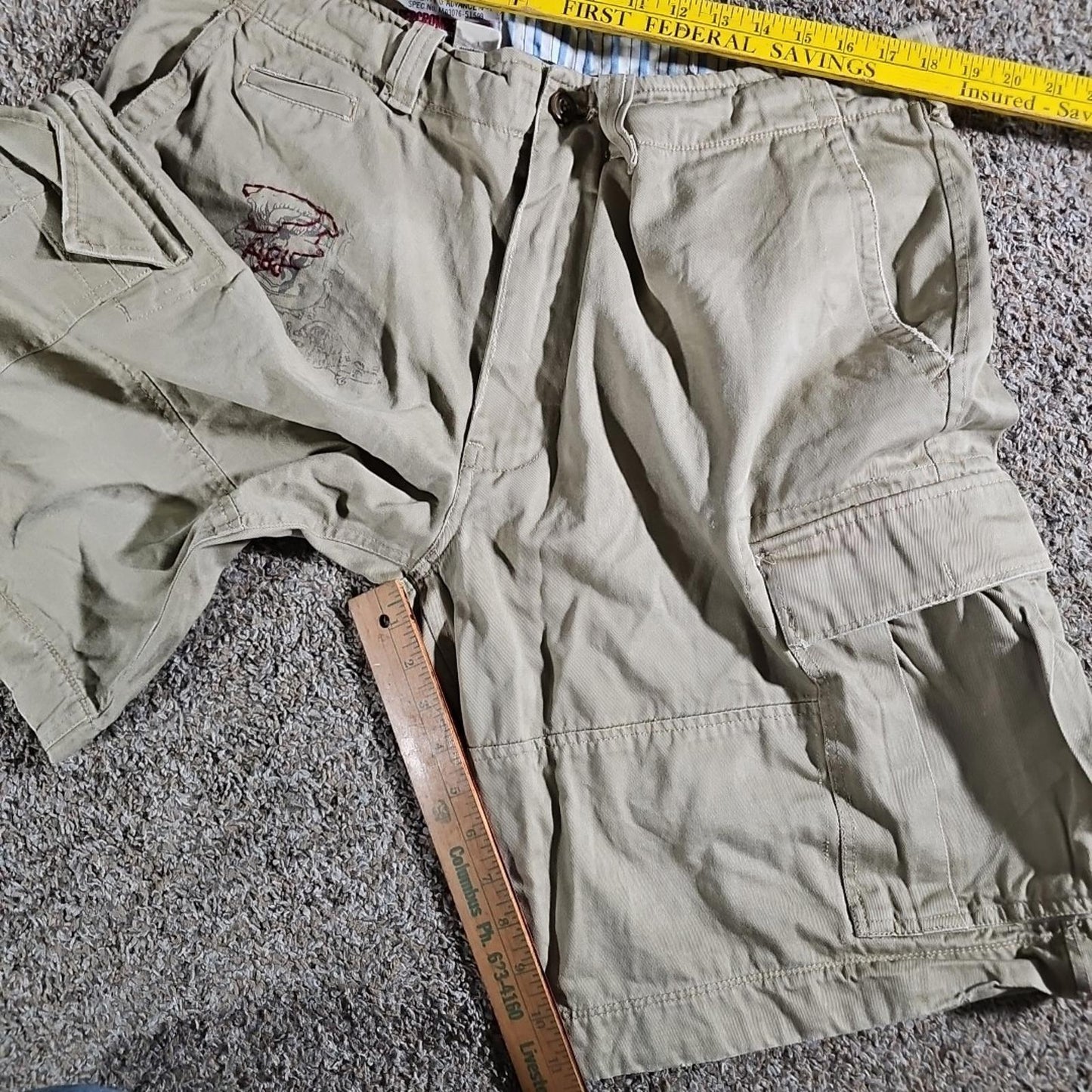 Advanced Abercrombie Fitch Shorts 36 Fatigues A-8 Military