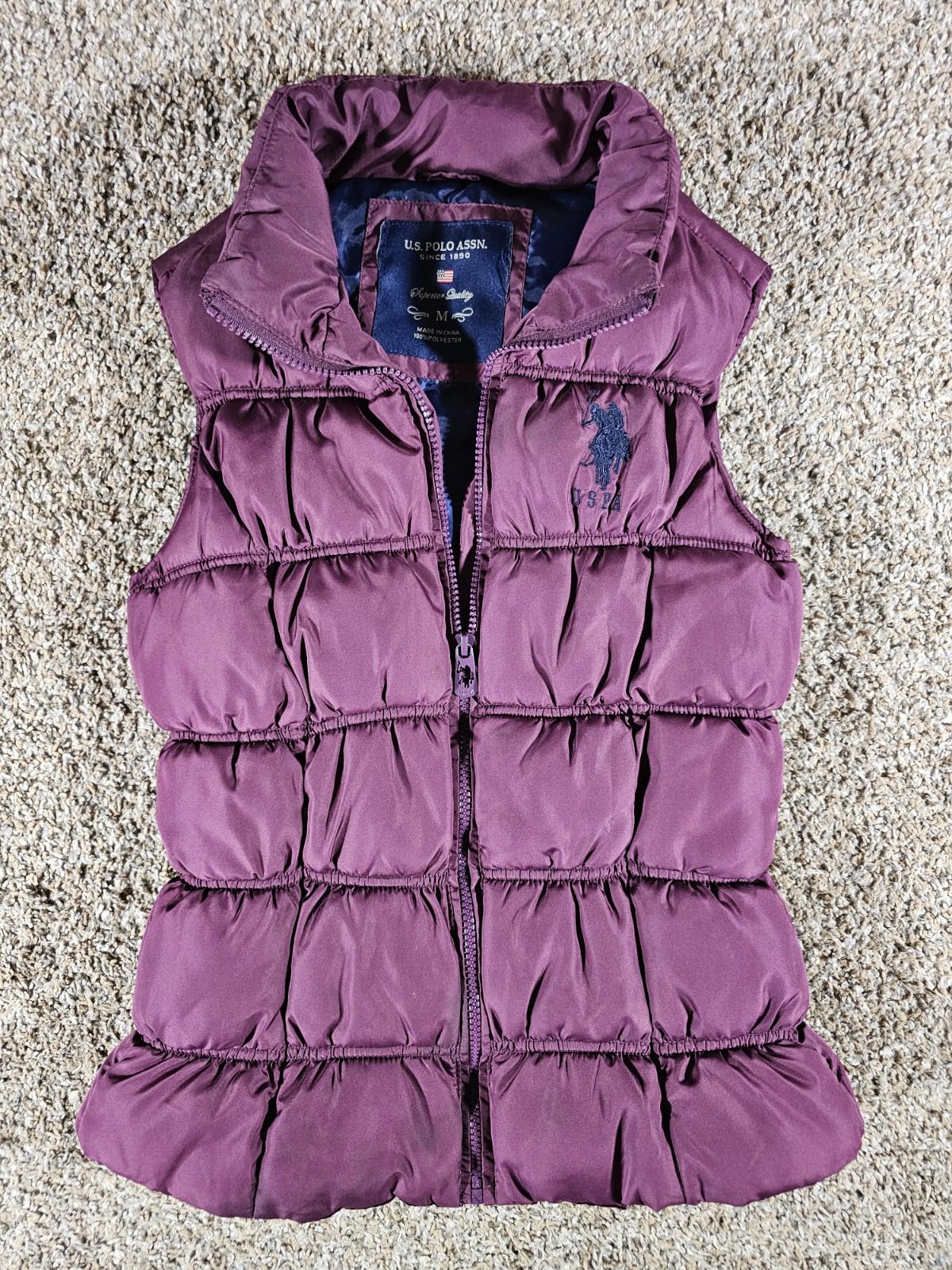 Uspa U.S. Polo purple puffer vest M