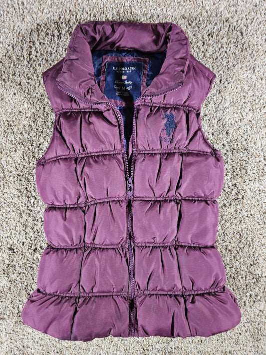 Uspa U.S. Polo purple puffer vest M